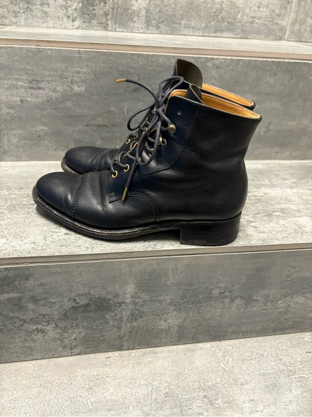 Sono Mitsu Men Shoes S300-114 Black Size 38 Leather Handmade